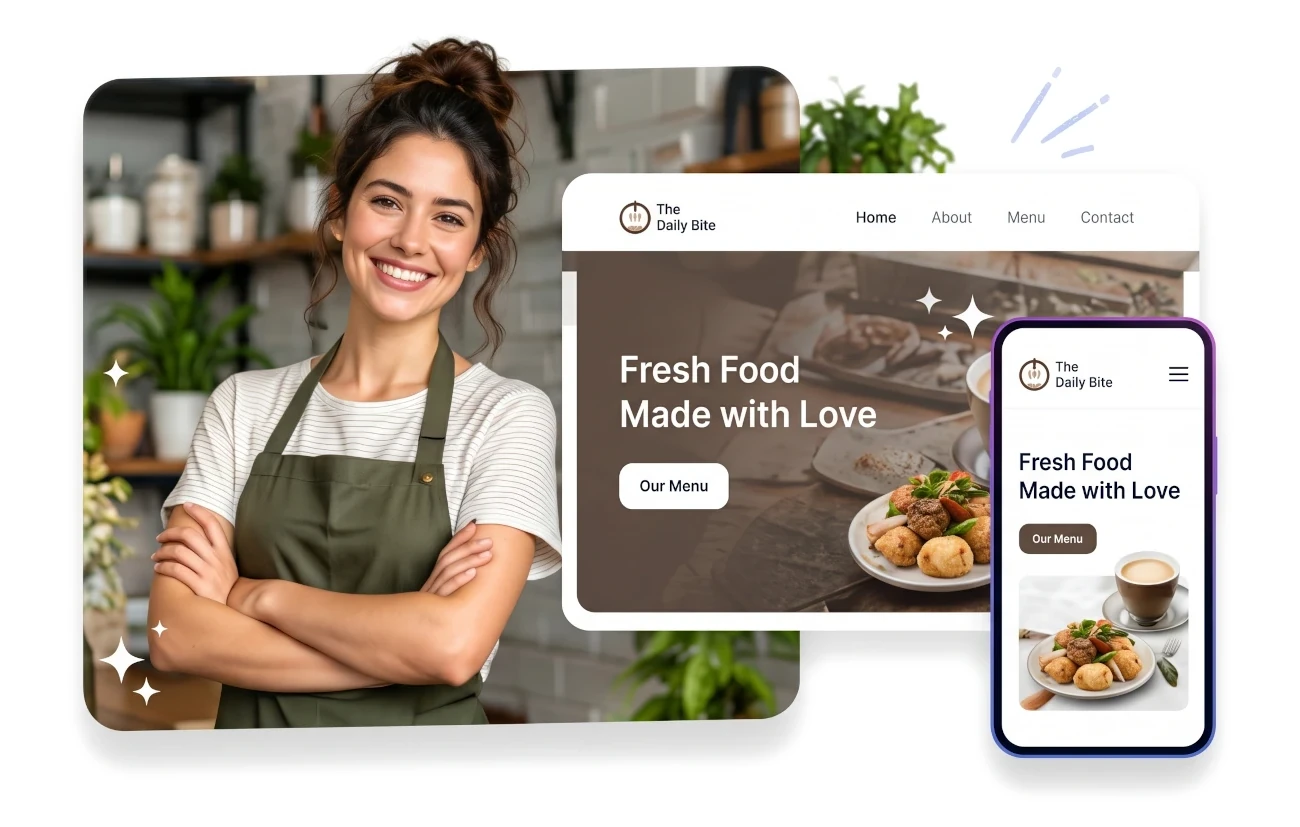 AI Website Builder for Restaurants – Create Your Food Business Website with AI